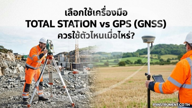 เลือกใช้เครื่องมือ Total Station vs GPS (GNSS) ควรใช้ตัวไหนเมื่อไหร่?