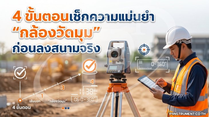 4 ขั้นตอนเช็กความแม่นยำ "กล้องวัดมุม" ก่อนลงสนามจริง