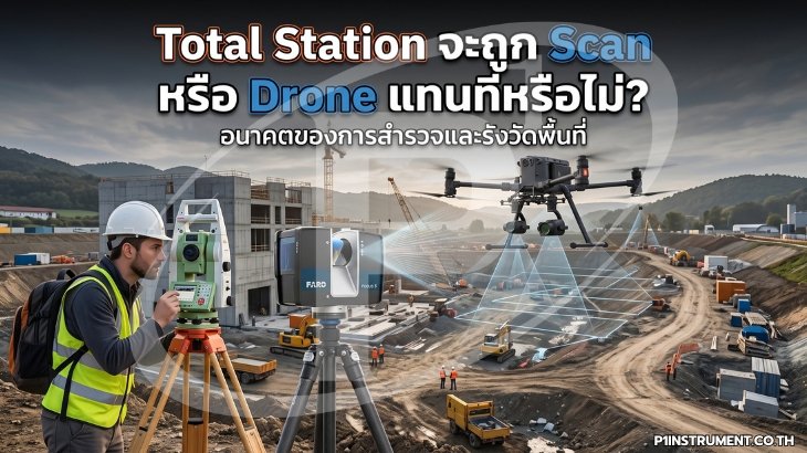 Total Station จะถูก Scan หรือ Drone แทนที่หรือไม่?