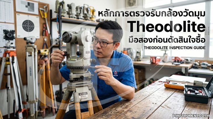 หลักการตรวจรับกล้องวัดมุม Theodolite มือสองก่อนตัดสินใจซื้อ