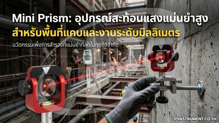Mini Prism: อุปกรณ์สะท้อนแสงแม่นยำสูง สำหรับพื้นที่แคบและงานระดับมิลลิเมตร