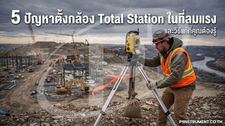 5 ปัญหาตั้งกล้อง Total Station ในที่ลมแรง และวิธีแก้
