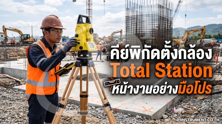 คีย์พิกัดตั้งกล้อง Total Station หน้างานอย่างมือโปร