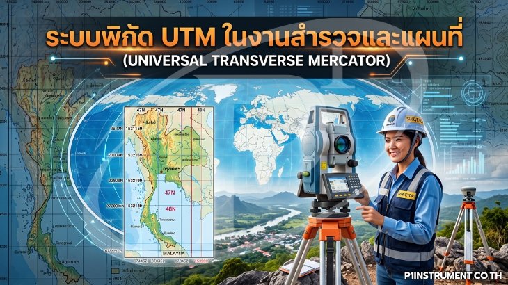 ระบบพิกัด UTM ในงานสำรวจและแผนที่