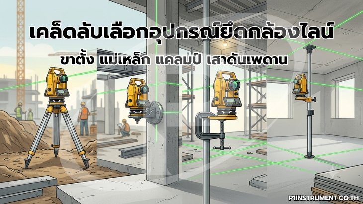เคล็ดลับเลือกอุปกรณ์ยึดกล้องไลน์ ขาตั้ง แม่เหล็ก แคลมป์ เสาดันเพดาน