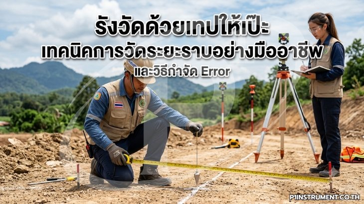 รังวัดด้วยเทปให้เป๊ะ: เทคนิคการวัดระยะราบอย่างมืออาชีพและวิธีกำจัด Error