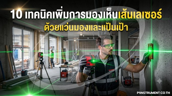 10 เทคนิคเพิ่มการมองเห็นเส้นเลเซอร์ ด้วยแว่นมองและแป้นเป้า
