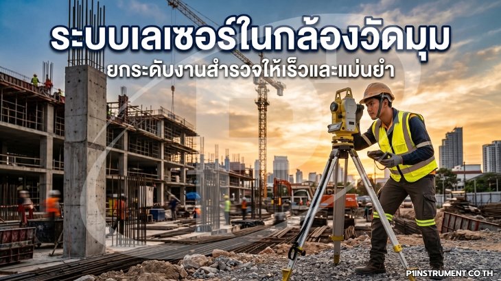 ระบบเลเซอร์ในกล้องวัดมุม ยกระดับงานสำรวจให้เร็วและแม่นยำ