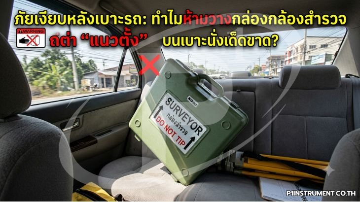  ทำไมห้ามวางกล่องกล้องสำรวจ "แนวตั้ง" บนเบาะนั่งเด็ดขาด?