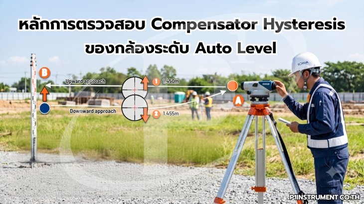 หลักการตรวจสอบ Compensator Hysteresis ของกล้องระดับ Auto Level