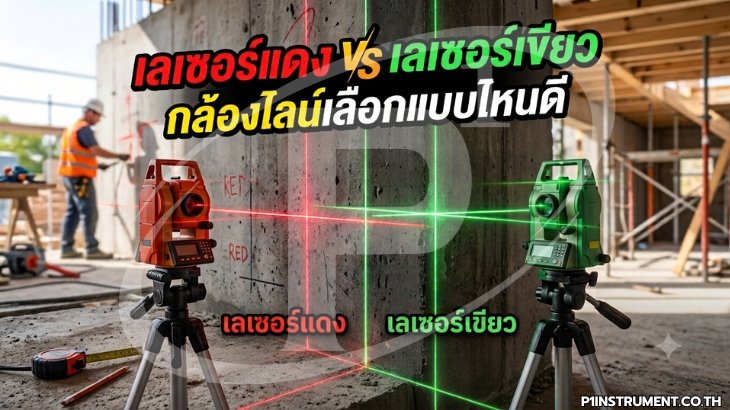 เลเซอร์แดง vs เลเซอร์เขียว กล้องไลน์เลือกแบบไหนดี