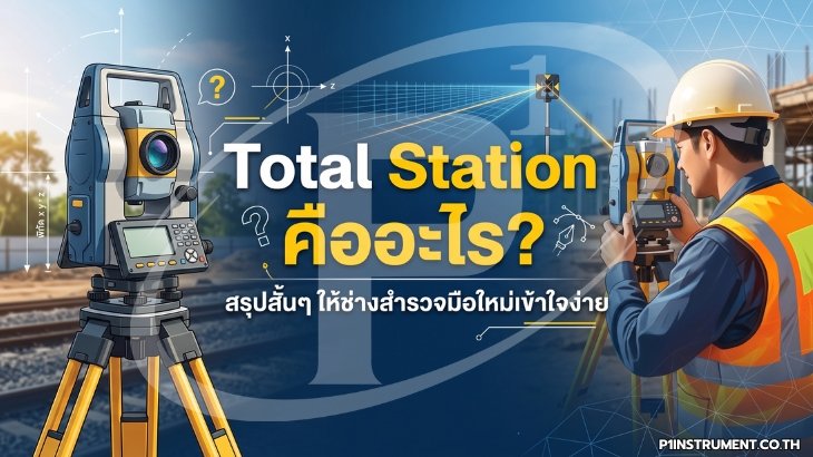 Total Station คืออะไร? สรุปสั้นๆ ให้ช่างสำรวจมือใหม่เข้าใจง่าย