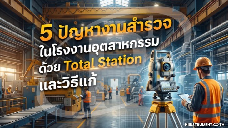 5 ปัญหางานสำรวจในโรงงานอุตสาหกรรมด้วย Total Station และวิธีแก้