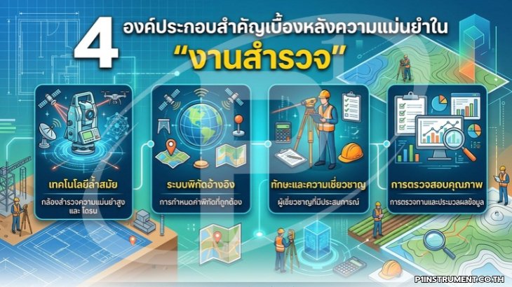 4 องค์ประกอบสำคัญเบื้องหลังความแม่นยำใน "งานสำรวจ"