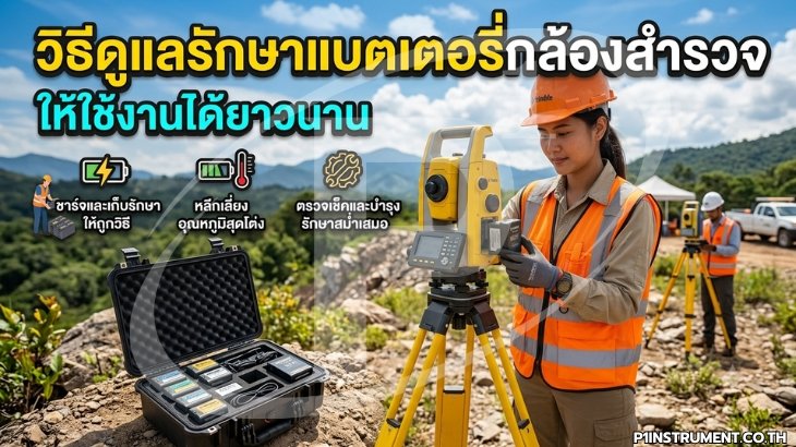 วิธีดูแลรักษาแบตเตอรี่กล้องสำรวจให้ใช้งานได้ยาวนาน