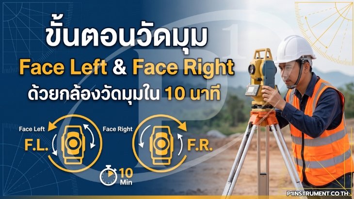 ขั้นตอนวัดมุม Face Left และ Face Right ด้วยกล้องวัดมุมใน 10 นาที
