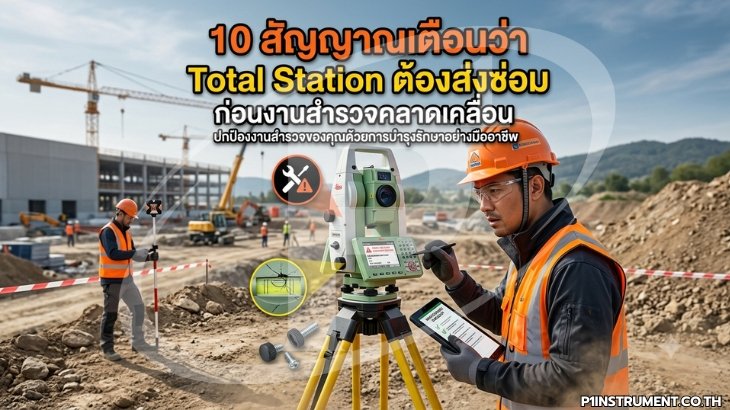 10 สัญญาณเตือนว่า Total Station ต้องส่งซ่อม ก่อนงานสำรวจคลาดเคลื่อน