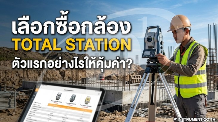 เลือกซื้อกล้อง Total Station ตัวแรกอย่างไรให้คุ้มค่า?