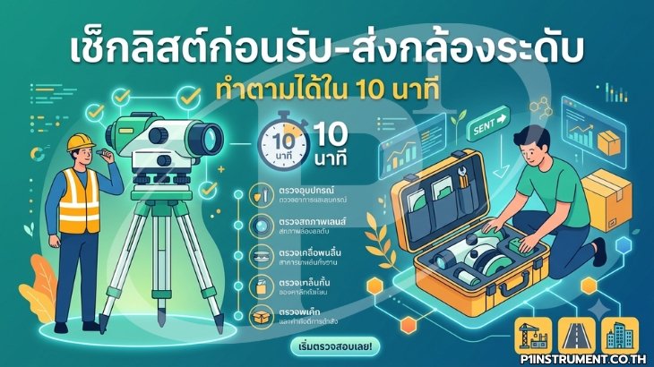 เช็กลิสต์ก่อนรับ-ส่งกล้องระดับ ทำตามได้ใน 10 นาที