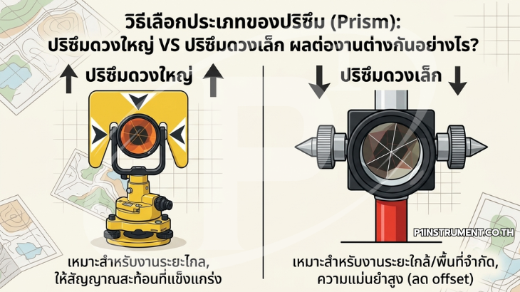 ปริซึมดวงใหญ่ VS ปริซึมดวงเล็ก ผลต่องานต่างกันอย่างไร?