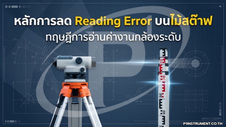 หลักการลด Reading Error บนไม้สต๊าฟ: ทฤษฎีการอ่านค่างานกล้องระดับ