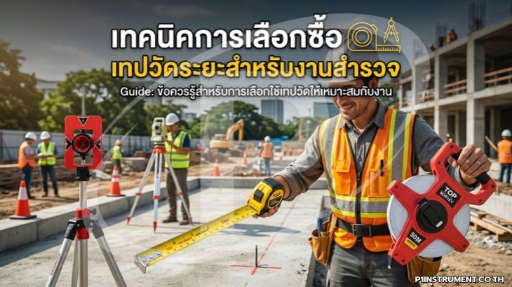 เทคนิคการเลือกซื้อเทปวัดระยะสำหรับงานสำรวจ