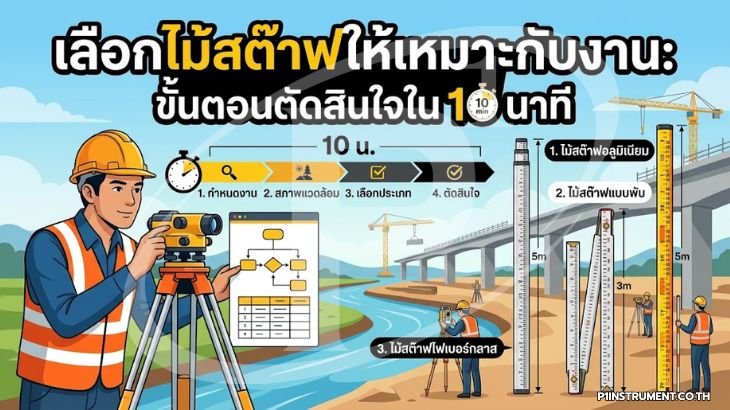 เลือกไม้สต๊าฟให้เหมาะกับงาน: ขั้นตอนตัดสินใจใน 10 นาที
