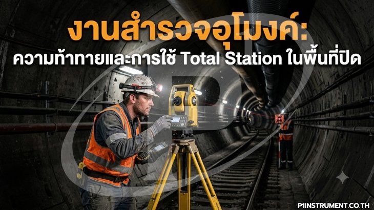 งานสำรวจอุโมงค์: ความท้าทายและการใช้ Total Station ในพื้นที่ปิด