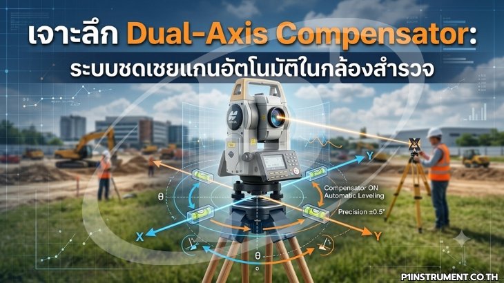 เจาะลึก Dual-Axis Compensator ระบบชดเชยแกนอัตโนมัติในกล้องสำรวจ