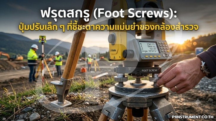 ฟรุตสกรู (Foot Screws) ปุ่มปรับเล็ก ๆ ที่ชี้ชะตาความแม่นยำของกล้องสำรวจ