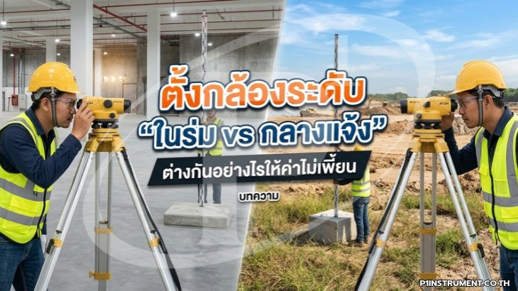 ตั้งกล้องระดับ "ในร่ม vs กลางแจ้ง" ต่างกันอย่างไรให้ค่าไม่เพี้ยน