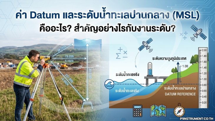 ค่า Datum และระดับน้ำทะเลปานกลาง (MSL) คืออะไร? สำคัญอย่างไรกับงานระดับ?