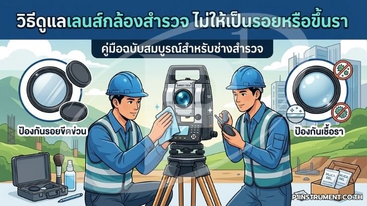 วิธีดูแลเลนส์กล้องสำรวจ ไม่ให้เป็นรอยหรือขึ้นรา