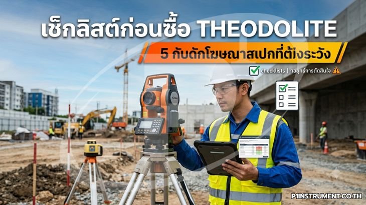 เช็กลิสต์ก่อนซื้อ Theodolite: 5 กับดักโฆษณาสเปกที่ต้องระวัง