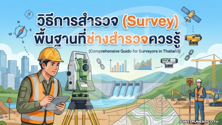วิธีการสำรวจ (Survey) พื้นฐานที่ช่างสำรวจควรรู้