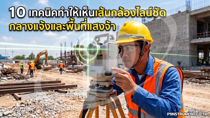 10 เทคนิคทำให้เห็นเส้นกล้องไลน์ชัดกลางแจ้งและพื้นที่แสงจ้า