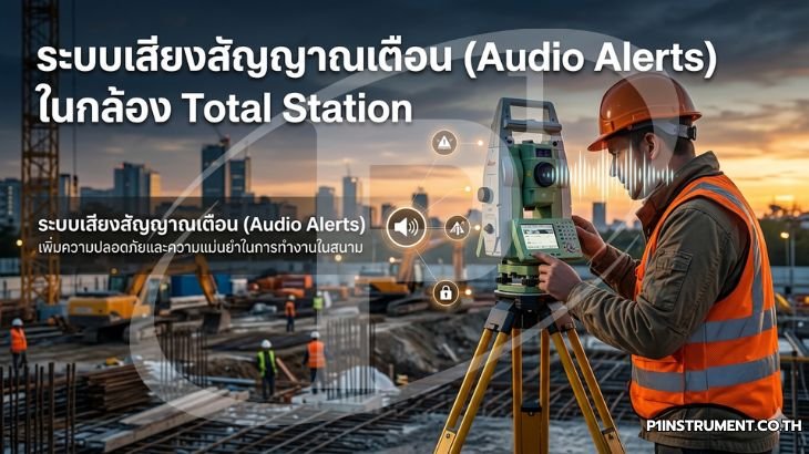 ระบบเสียงสัญญาณเตือน (Audio Alerts) ในกล้อง Total Station