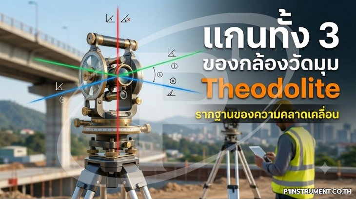 แกนทั้ง 3 ของกล้องวัดมุม Theodolite: รากฐานของความคลาดเคลื่อน
