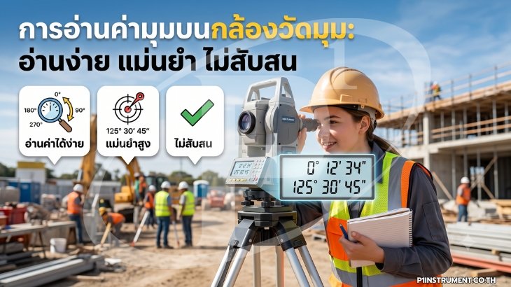 การอ่านค่ามุมบนกล้องวัดมุม: อ่านง่าย แม่นยำ ไม่สับสน