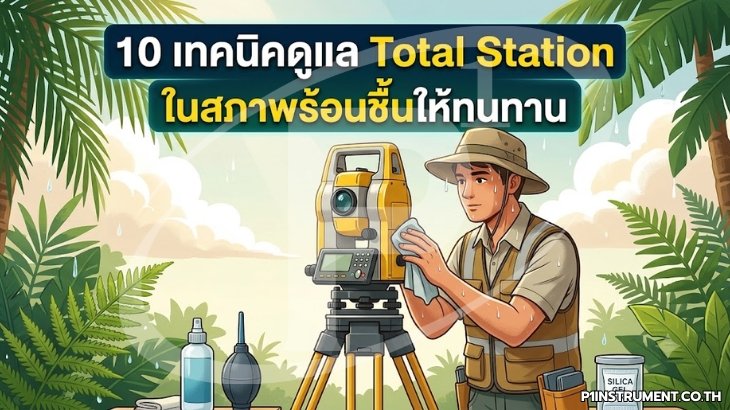 10 เทคนิคดูแล Total Station ในสภาพร้อนชื้นให้ทนทาน