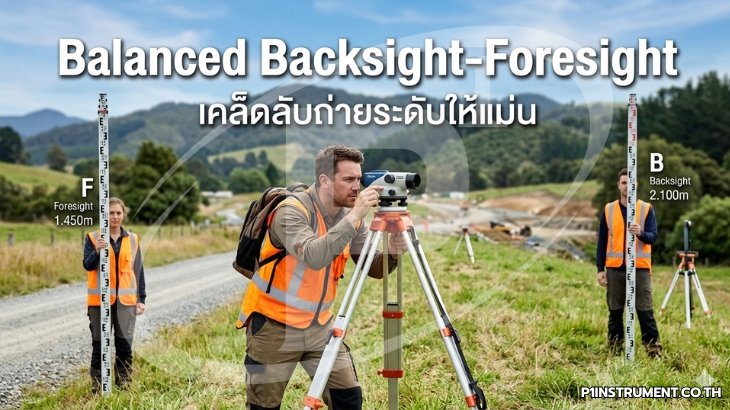 Balanced Backsight-Foresight: เคล็ดลับถ่ายระดับให้แม่น