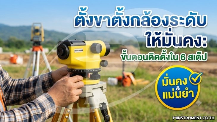 ตั้งขาตั้งกล้องระดับให้มั่นคง: ขั้นตอนติดตั้งใน 6 สเต็ป