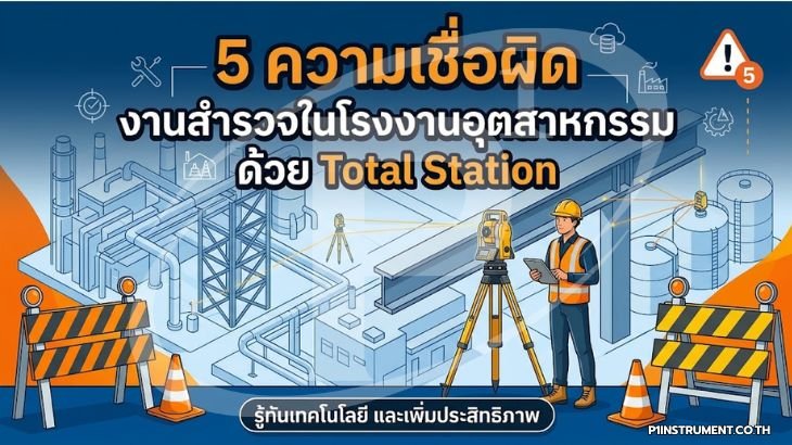 5 ความเชื่อผิด งานสำรวจในโรงงานอุตสาหกรรม ด้วย Total Station