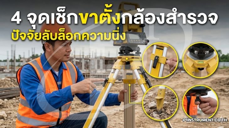 4 จุดเช็กขาตั้งกล้องสำรวจ ปัจจัยลับล็อกความนิ่ง