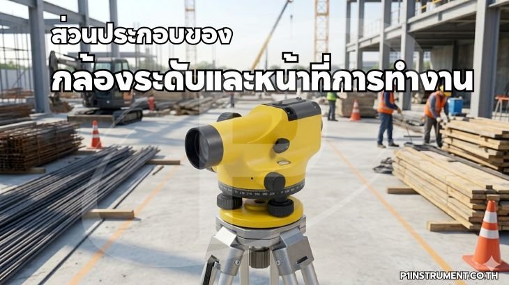 ส่วนประกอบของกล้องระดับและหน้าที่การทำงาน