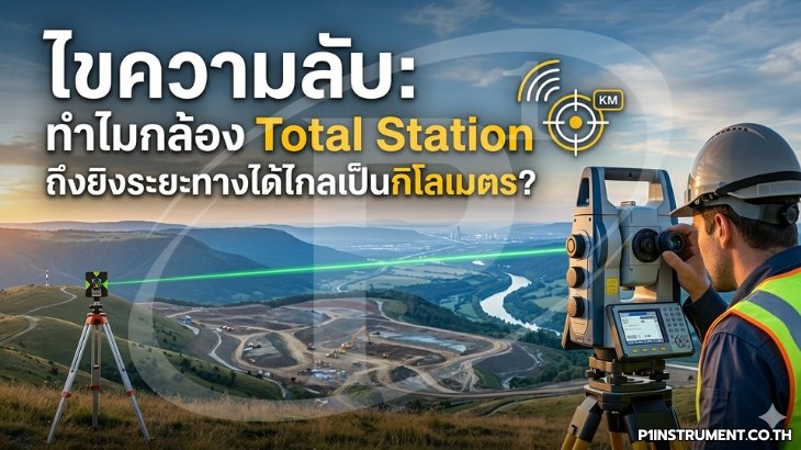 ทำไมกล้อง Total Station ถึงยิงระยะทางได้ไกลเป็นกิโลเมตร?