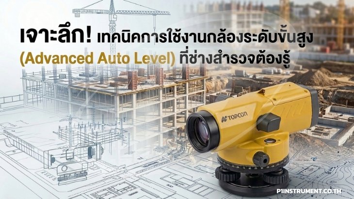 เจาะลึก! เทคนิคการใช้งานกล้องระดับขั้นสูง (Advanced Auto Level) ที่ช่างสำรวจต้องรู้