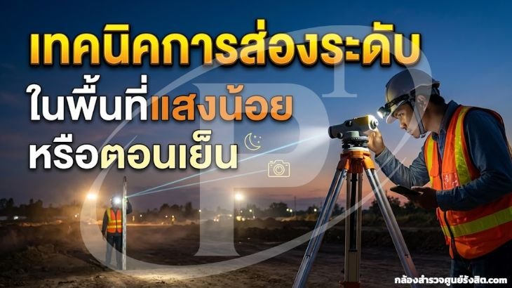  เทคนิคการส่องระดับในพื้นที่แสงน้อยหรือตอนเย็น