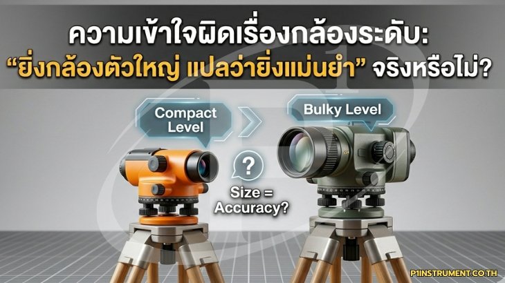 กล้องระดับ: "ยิ่งกล้องตัวใหญ่ แปลว่ายิ่งแม่นยำ" จริงหรือไม่?
