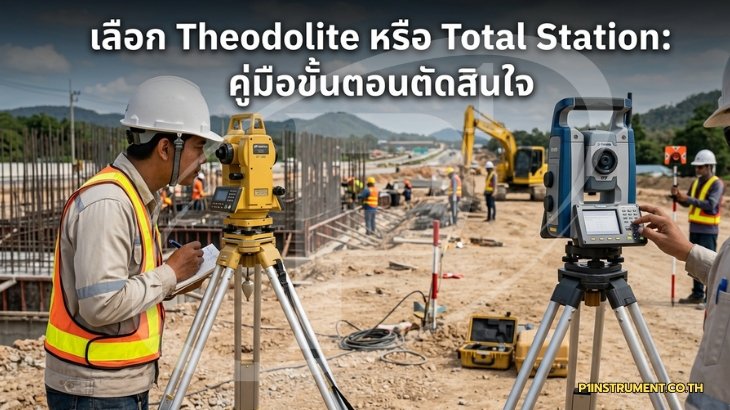 เลือก Theodolite หรือ Total Station: คู่มือขั้นตอนตัดสินใจ